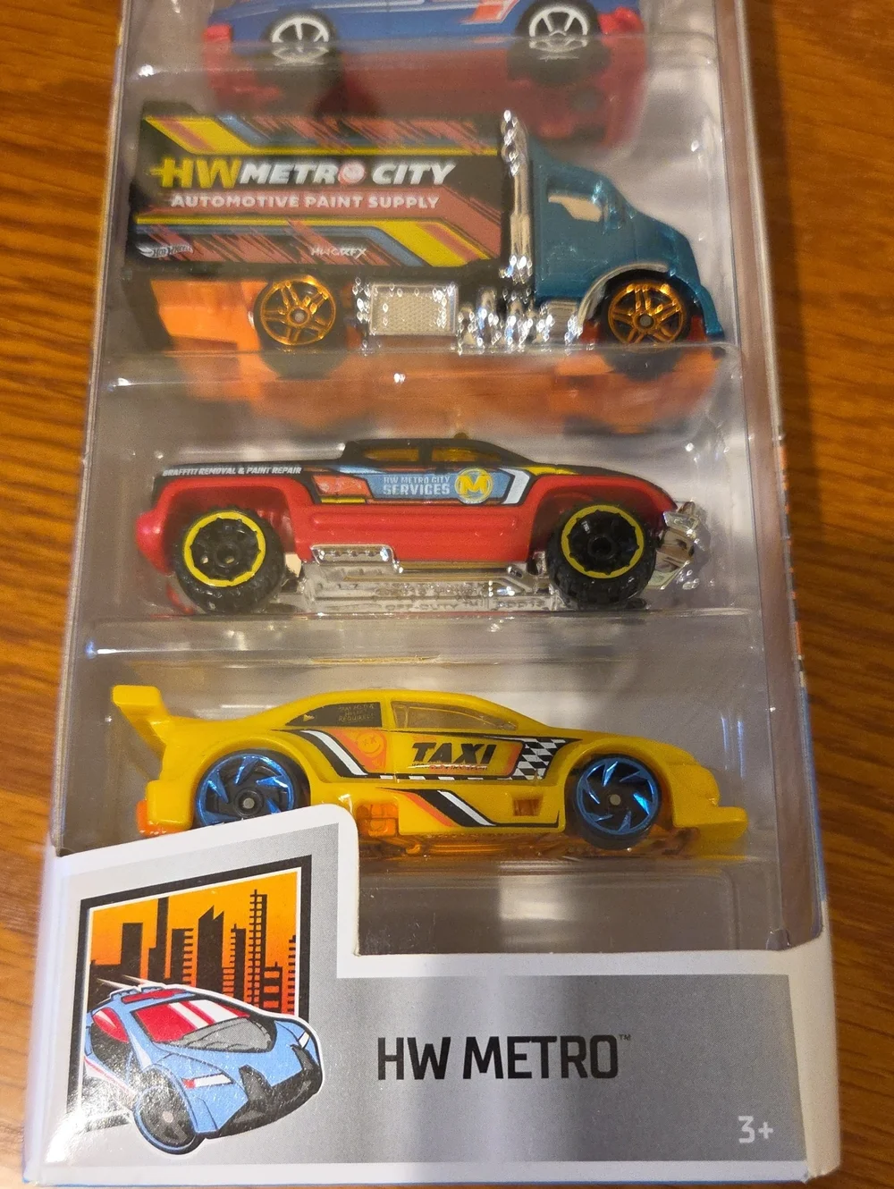 NWT-2017 Hot Wheels HW Metro Pack and 2021 Toyota Off-Road Truck (6) Multi-Color